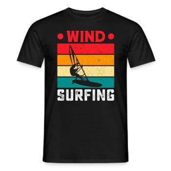 planche à voile, sports nautiques, planche de surf, surf - T-shirt homme - noir - Devant - AI Model Male 178 light (178cm)
