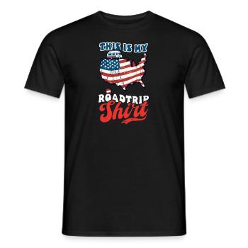 Roadtrip Das ist mein Roadtrip Outfit - Männer T-Shirt - Schwarz - Vorne - AI Model Male 178 light (178cm)