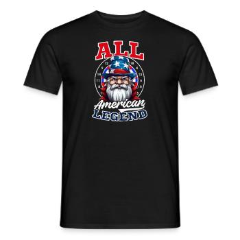 Dart All American Dart Legend - Men's T-Shirt - black - Front - AI Model Male 178 light (178cm)