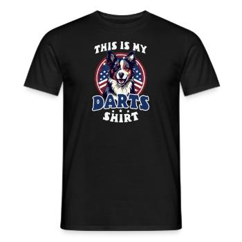 Dart Das ist mein Darts Outfit - Männer T-Shirt - Schwarz - Vorne - AI Model Male 178 light (178cm)