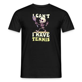 Tennis Player I Can't Have Tennis - Men's T-Shirt - black - Front - AI Model Male 178 light (178cm)