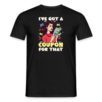 Couponer Got Coupon For That - Men's T-Shirt - black - Front - AI Model Male 178 light (178cm)