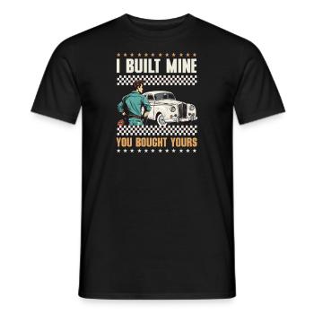 Mécanicien automobile construit le mien acheté le vôtre - T-shirt homme - noir - Devant - AI Model Male 178 light (178cm)