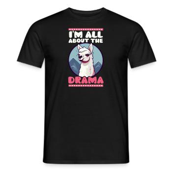 Schauspieler Alles über das Drama - Männer T-Shirt - Schwarz - Vorne - AI Model Male 178 light (178cm)