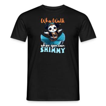Danse du ventre Pourquoi marcher quand vous pouvez shimmy - T-shirt homme - noir - Devant - AI Model Male 178 light (178cm)