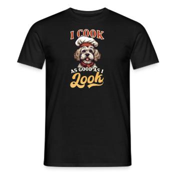 Kochmesser Ich koche so gut, wie ich aussehe - Männer T-Shirt - Schwarz - Vorne - AI Model Male 178 light (178cm)