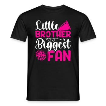 Cheerleader Anfeuern kleiner Bruder größter Fan - Männer T-Shirt - Schwarz - Vorne - AI Model Male 178 light (178cm)