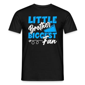 Cheerleading petit frère plus grand fan - T-shirt homme - noir - Devant - AI Model Male 178 light (178cm)