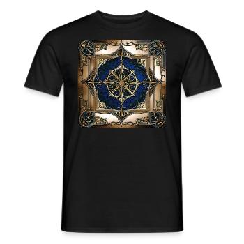 Symbole nordique Fantaisie Médiéval - T-shirt homme - noir - Devant - AI Model Male 178 light (178cm)