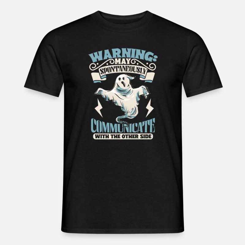 Communicate with Ghosts - Ghostbusters - Men's T-shirt - black