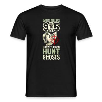 Chasse aux fantômes - chasseurs de fantômes - T-shirt homme - noir - Devant - AI Model Male 178 light (178cm)