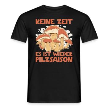 Pilzsucher Pilzjäger Mykologen Pilze Pilzsammler - Männer T-Shirt - Schwarz - Vorne - AI Model Male 178 light (178cm)