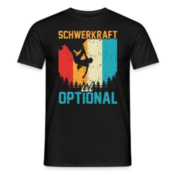 Bouldern Kletterhallen Klettern Humor Boulderer - Männer T-Shirt - Schwarz - Vorne - AI Model Male 178 light (178cm)