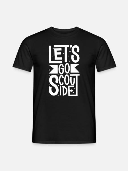 Let's go out - Boy Scouts - Men's T-Shirt - black