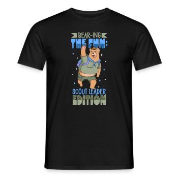 Bear - Scout Instructor - Men's T-Shirt - black - Front - AI Model Male 178 light (178cm)