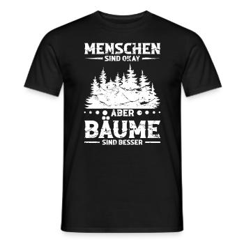 Baum Outdoor Naturliebhaber Waldliebhaber - Männer T-Shirt - Schwarz - Vorne - AI Model Male 178 light (178cm)