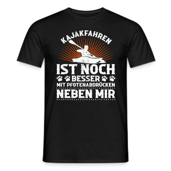 Kajakfahrer Kajak Paddler Paddeln Kajakfahren - Männer T-Shirt - Schwarz - Vorne - AI Model Male 178 light (178cm)