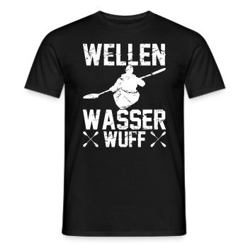 Kajak Paddeln Kajakfahrer Paddler Kajakfahrer - Männer T-Shirt - Schwarz - Vorne - AI Model Male 178 light (178cm)