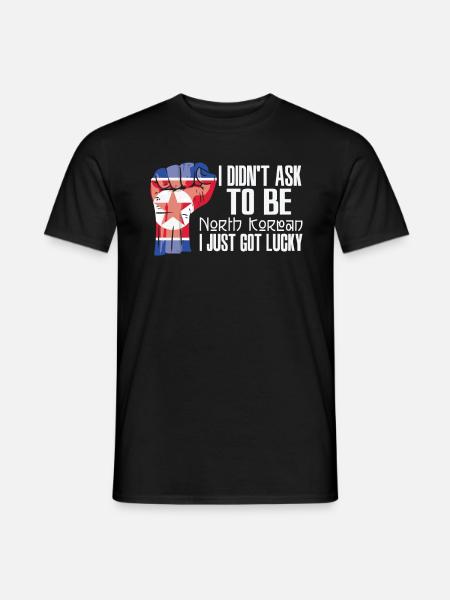 North Korean Pride North Korea Flag Grown North - Men's T-Shirt - black