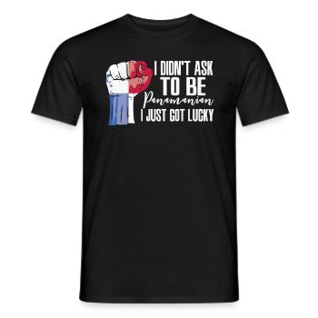 Panamanian Pride Panama Flag Grown Panamanian - Men's T-Shirt - black - Front - AI Model Male 178 light (178cm)