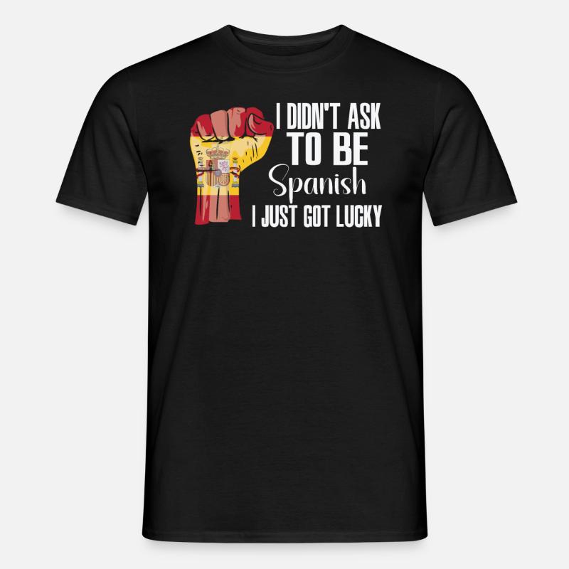 Spanischer Stolz Spanische Flagge Gewachsen - Männer T-Shirt - Schwarz