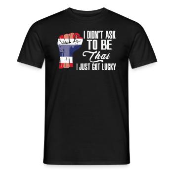 Fierté thaïlandaise Drapeau thaïlandais - T-shirt homme - noir - Devant - AI Model Male 178 light (178cm)