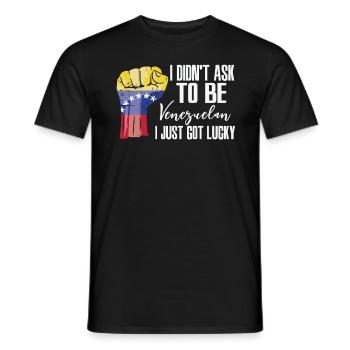 Venezolanischer Stolz Venezolanische Flagge - Männer T-Shirt - Schwarz - Vorne - AI Model Male 178 light (178cm)