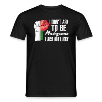 Fierté de Madagascar Drapeau de Madagascar cultivé - T-shirt homme - noir - Devant - AI Model Male 178 light (178cm)