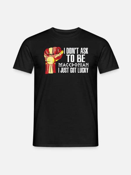 Makedonischer Stolz Makedonische Flagge Gewachsen - Männer T-Shirt - Schwarz