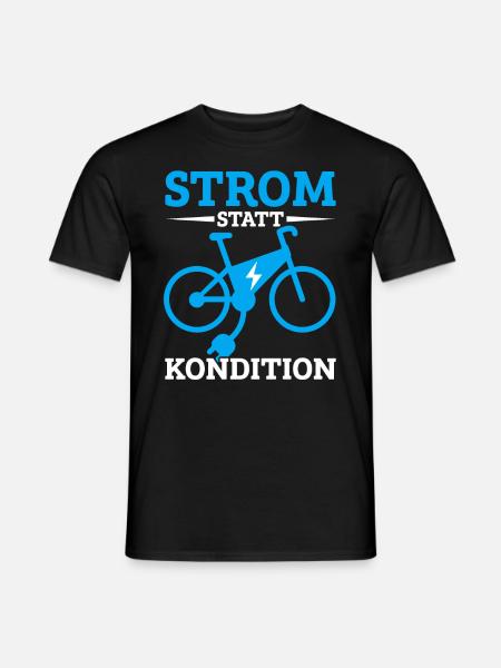 Elektrofahrrad E-Bike Fahrradträger Fahrrad - Männer T-Shirt - Schwarz