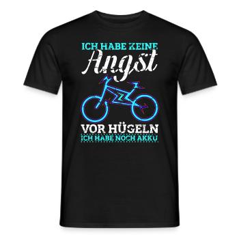 Elektrofahrrad E-Bike Fahrrad Fahrradfahrer - Männer T-Shirt - Schwarz - Vorne - AI Model Male 178 light (178cm)