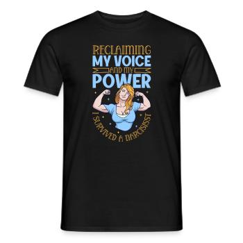 Strong Again - Narcissism Survivors - Men's T-Shirt - black - Front - AI Model Male 178 light (178cm)