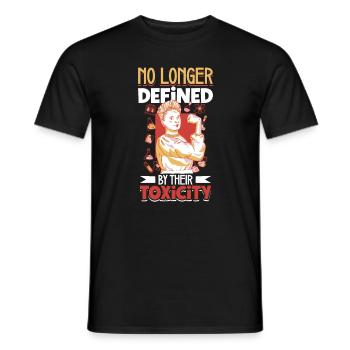 Narcissism survivors - Men's T-Shirt - black - Front - AI Model Male 178 light (178cm)