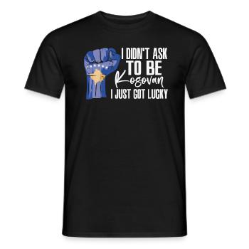 Kosova-Stolz Kosova-Flagge Gewachsen - Männer T-Shirt - Schwarz - Vorne - AI Model Male 178 light (178cm)