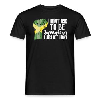 Fierté jamaïcaine Drapeau jamaïcain - T-shirt homme - noir - Devant - AI Model Male 178 light (178cm)