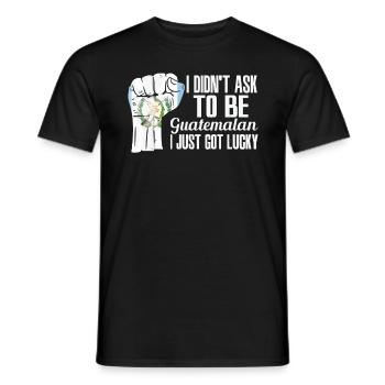 Guatemalan Pride Guatemala Flag Grown Guatemalan - Men's T-Shirt - black - Front - AI Model Male 178 light (178cm)