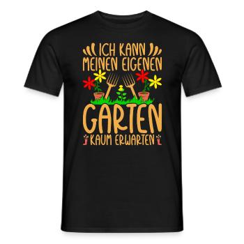 Gartenarbeit Gärtnerin Hobbygärtner Schrebergarten - Männer T-Shirt - Schwarz - Vorne - AI Model Male 178 light (178cm)