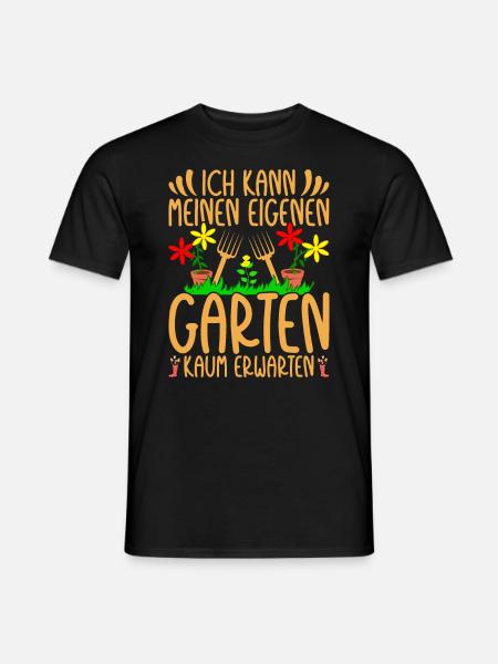 Gartenarbeit Gärtnerin Hobbygärtner Schrebergarten - Männer T-Shirt - Schwarz