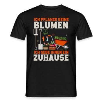 Schrebergarten Gartenbau Gartenliebhaber Gärtnerin - Männer T-Shirt - Schwarz - Vorne - AI Model Male 178 light (178cm)