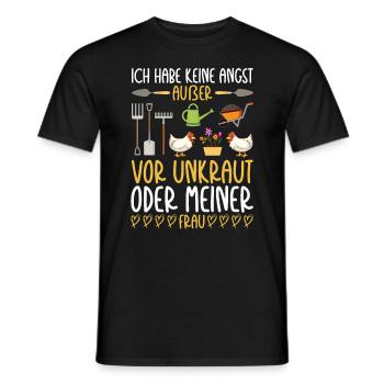 Gartenarbeit Schrebergarten Gärtnern Blumen Garten - Männer T-Shirt - Schwarz - Vorne - AI Model Male 178 light (178cm)