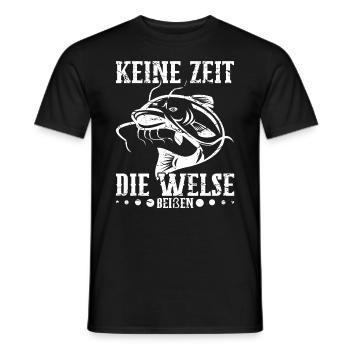 Welse Angeln Schweden Angler Angelrute - Männer T-Shirt - Schwarz - Vorne - AI Model Male 178 light (178cm)