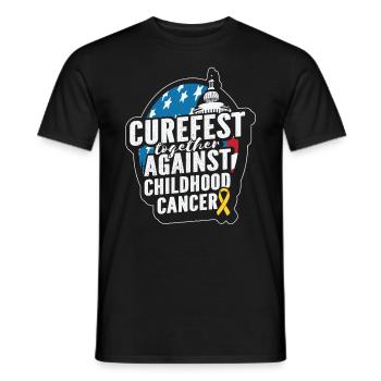 CureFest 2023 CureFest pour les patients atteints de cancer infantile - T-shirt homme - noir - Devant - AI Model Male 178 light (178cm)