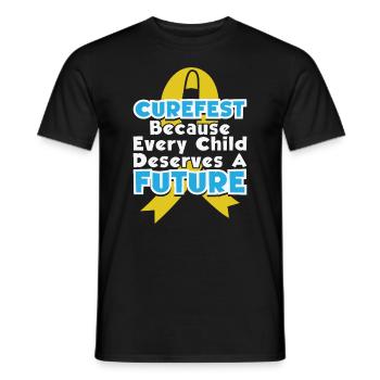 CureFest 2023 CureFest pour les patients atteints de cancer infantile - T-shirt homme - noir - Devant - AI Model Male 178 light (178cm)