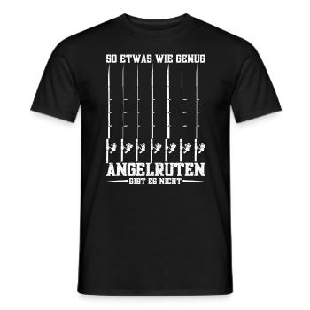 Angelrute Fischen Angler Angel - Männer T-Shirt - Schwarz - Vorne - AI Model Male 178 light (178cm)