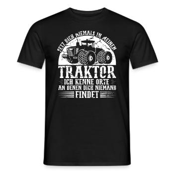 Landmaschine Traktorfahrer Landwirt - Männer T-Shirt - Schwarz - Vorne - AI Model Male 178 light (178cm)