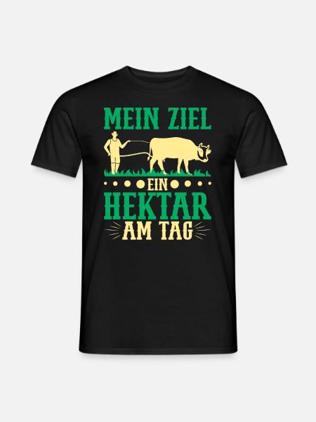 Traktorfahrer Hühnerbauer Landwirte - Männer T-Shirt - Schwarz