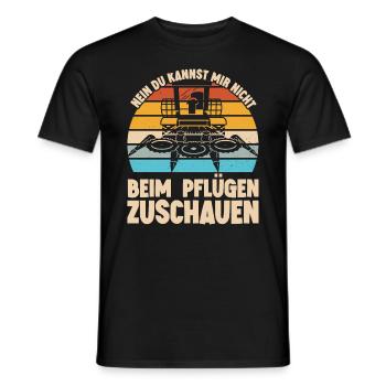 Landwirte Pflügen Hühnerbauer Kuhbauer Hektar - Männer T-Shirt - Schwarz - Vorne - AI Model Male 178 light (178cm)