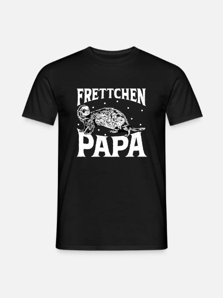 Frettchenliebhaber - Frettchen Papa - Männer T-Shirt - Schwarz