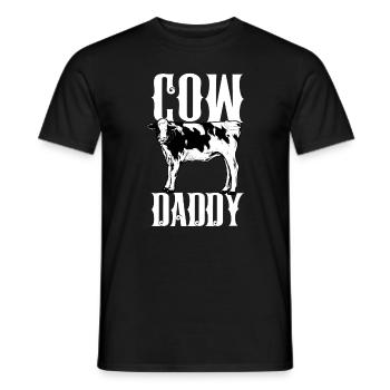 Cow owner - cow dad - Men's T-Shirt - black - Front - AI Model Male 178 light (178cm)