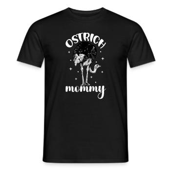 Propriétaire d’autruche - Maman autruche - T-shirt homme - noir - Devant - AI Model Male 178 light (178cm)